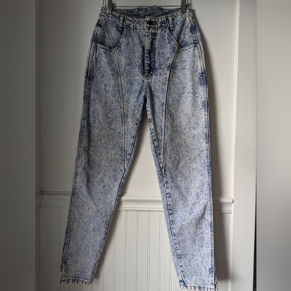 Vintage Lee ultra highwaist acid wash denim
